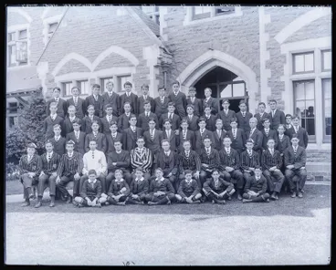 Image: Glass Plate Negative: Christ College group