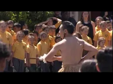 Image: Royals welcomed to Rotorua at Te Papaiouru Marae