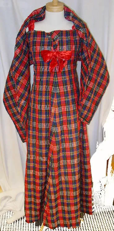 Image: Dress: Tartan Seersucker