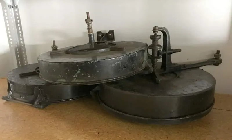 Movie Projector, film canisters