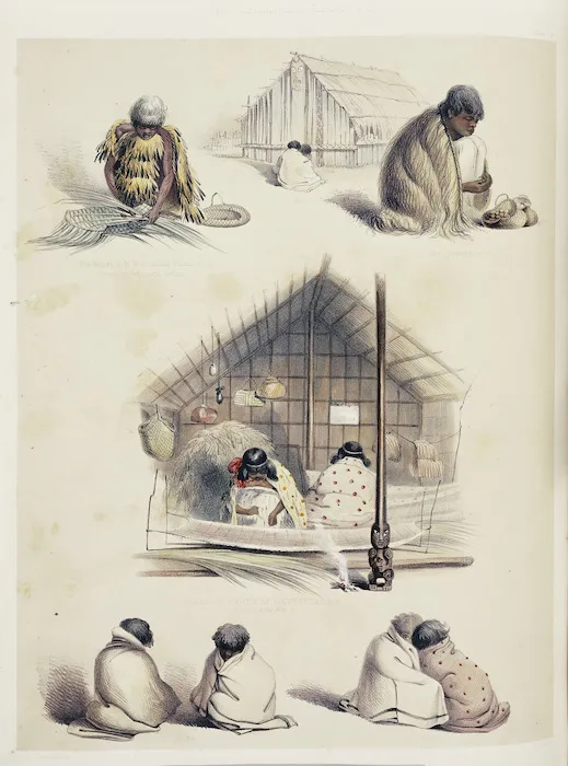 Angas, George French, 1822-1886 :Domestic sketches. George French Angas [delt]; J. W. Giles [lith]. Plate 59, 1847.