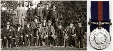 Image: Thomas Lister and veterans of the battle of Waireka, 1927