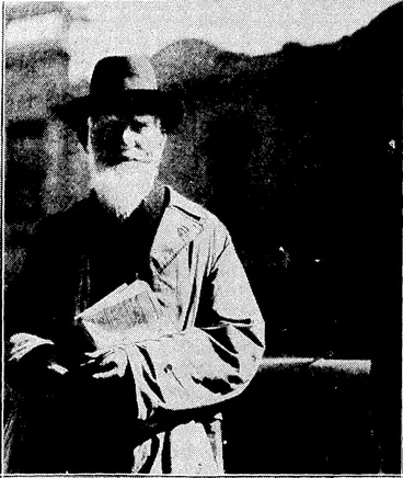 Image: MR.. GEORGE .BERNARD SHAW, photographed:, on: arrival-at Wellington today. , \'■ (Evening Post, 04 April 1934)