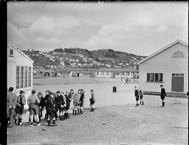 Image: Water in the grounds of Rongotai College