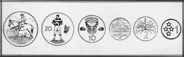 Image: Proposed designs for New Zealand's decimal coins