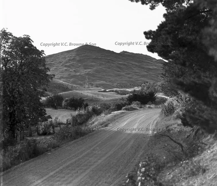 Queenstown - looking North along Gorge Rd. and ... (CF1-42/12)