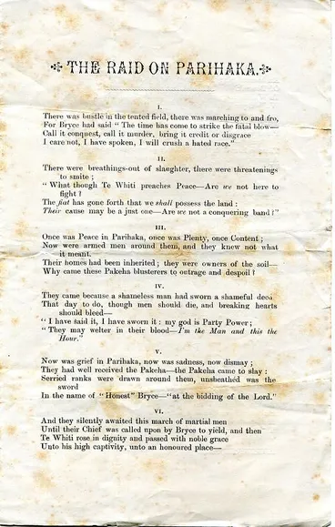 Image: The Raid on Parihaka, (Page 2/3) by Samuel Croumbie-Brown, 6 Nov 1881