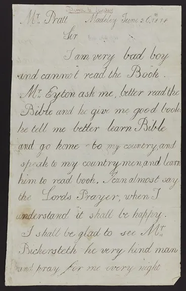 Image: Tuai, 1797?-1824 : Correspondence