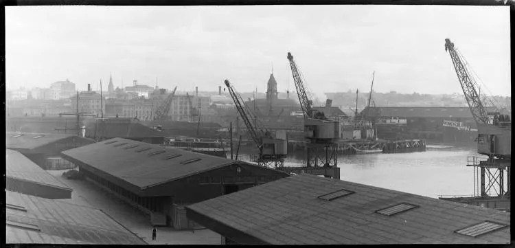 Central Auckland from Kings Wharf, 1921