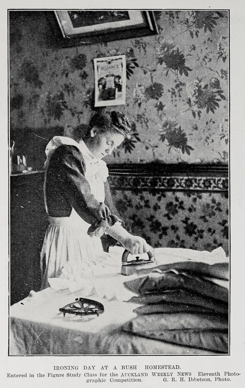 Ironing Day At A Bush Homestead