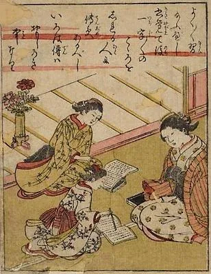 Children learning to paint