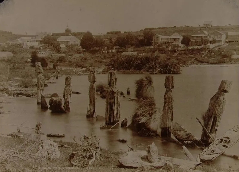 Pallisades of the sunken pah, Ohinemutu