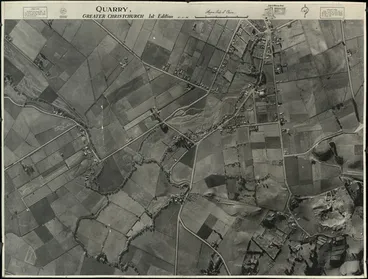 Image: Aerial photomosaic of Halswell Quarry