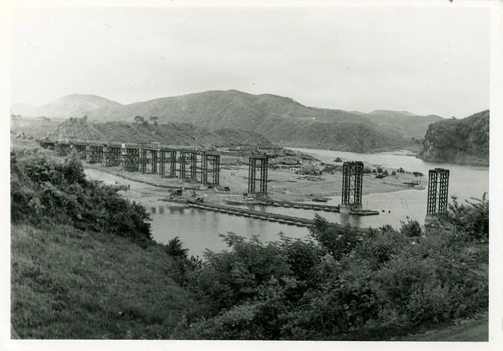 American bridge under construction