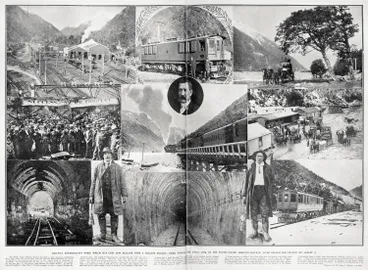 Image: Railway Construction Work Which Has Cost New Zealand Over A Million Pounds