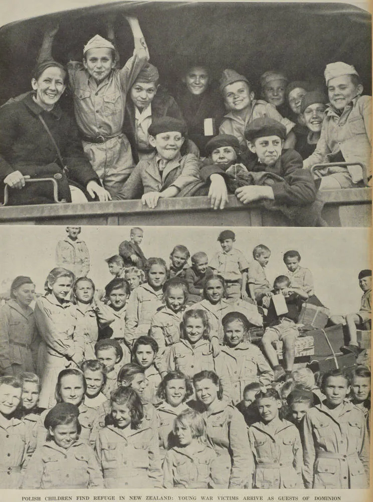 Polish children find refuge in New Zealand: young war victims arrive as guests of Dominion
