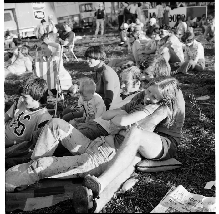 Scenes, possibly at the Waikino Music Festival in January 1977