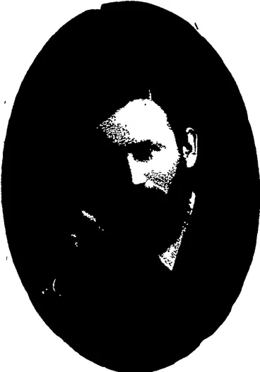 Image: MR TOM L. MILLS,  "P. Rompter" of the Theatrical page. (Otago Witness, 06 February 1901)