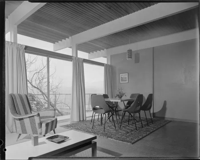 Dining room interior, Winkler house, Wellington