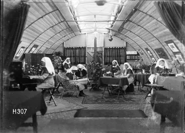 Image: Inside the sisters' lounge at the New Zealand Stationary Hospital, Wisques, France