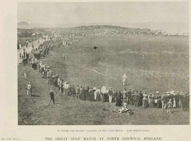 The great golf match at North Berwick, England