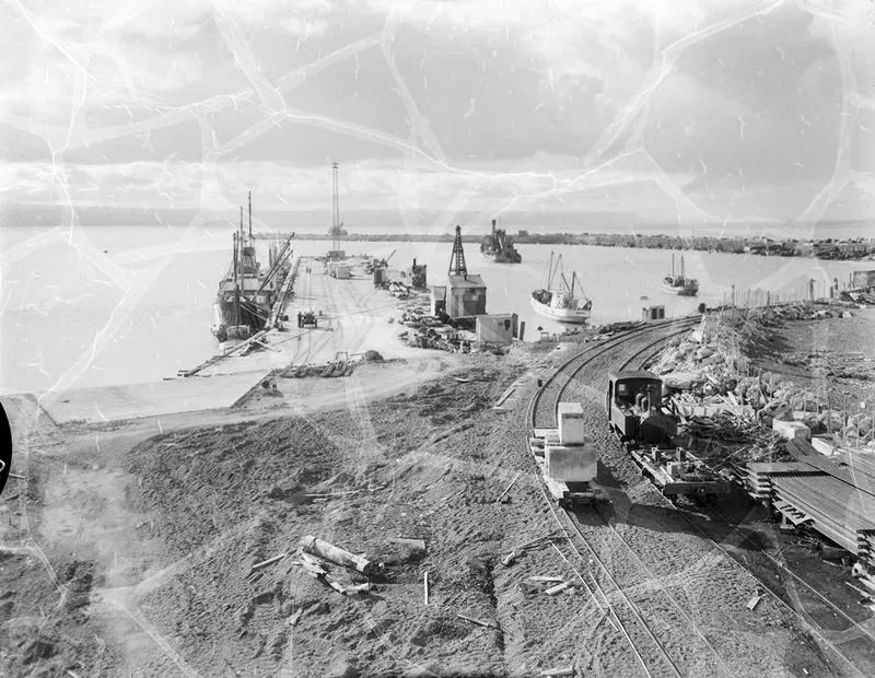 The new Higgins Wharf at the Port of Napier was used for the first time yesterday