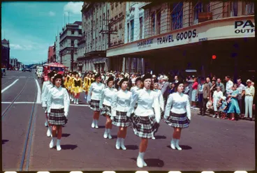 Marching girls in Quay Street Image: Marching girls in Quay Street