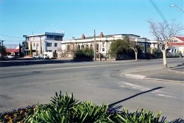 Masterton Courthouse on corner of Dixon Street and Park Avenue and Police Station on Park Avenue : Photograph