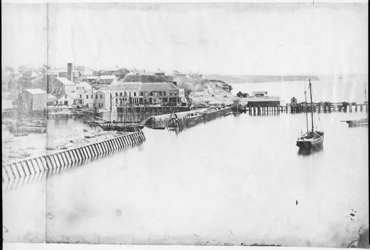 Commercial Bay, Auckland, 1859 - panorama part 3