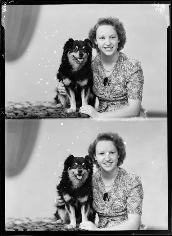 Marjorie Hoskin & Dog