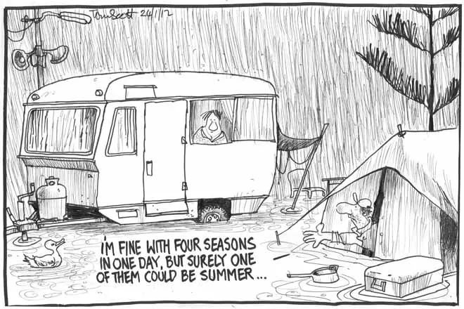 Stormy weather: a wet summer holiday