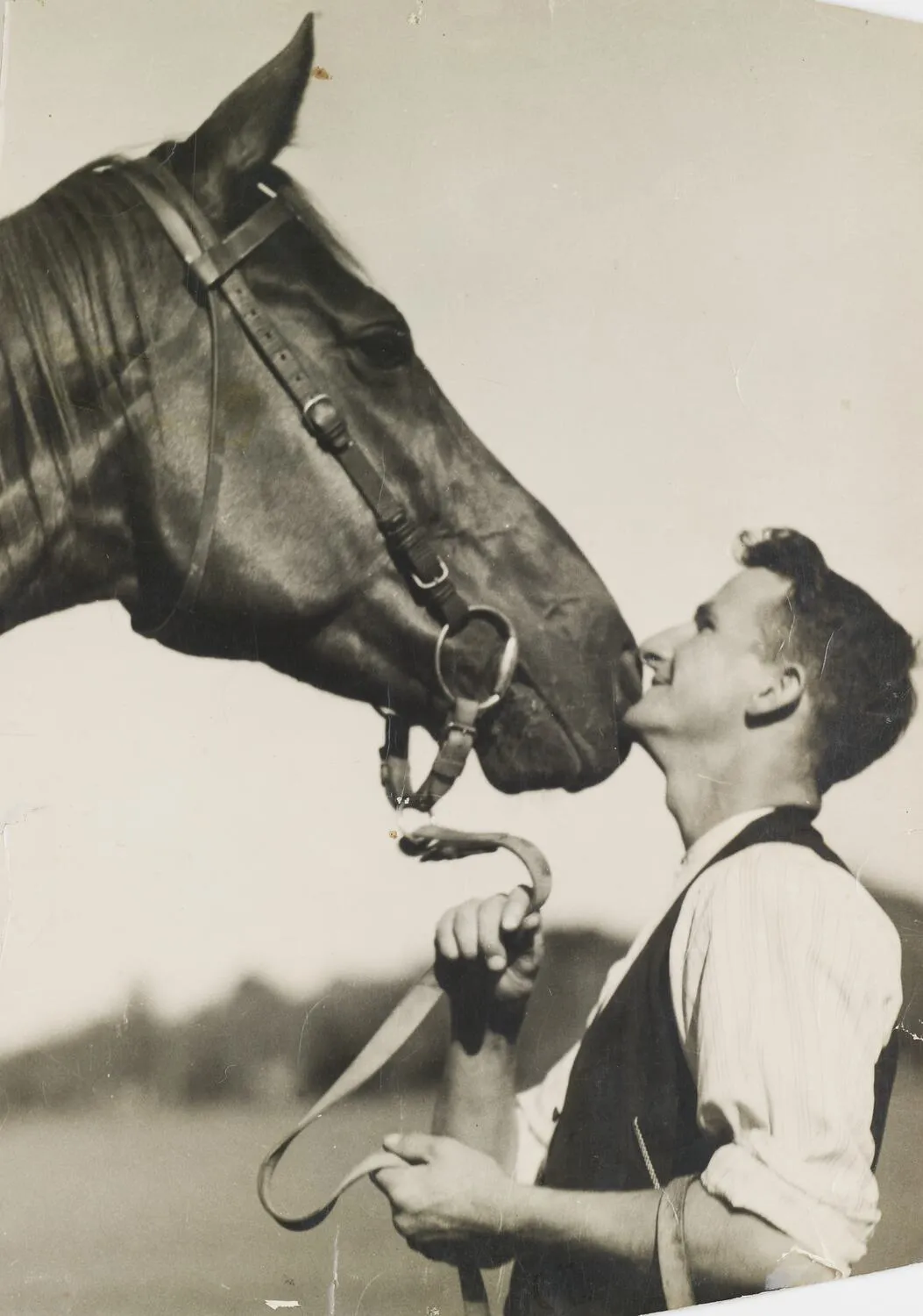 Photograph - Tommy Woodcock, Phar Lap, Agua Caliente, Mar 1932