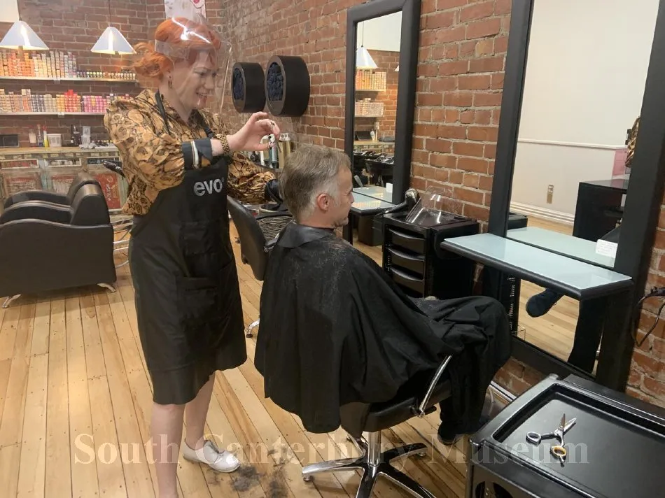 Philip Howe's haircut following Covid-19 lockdown, Timaru