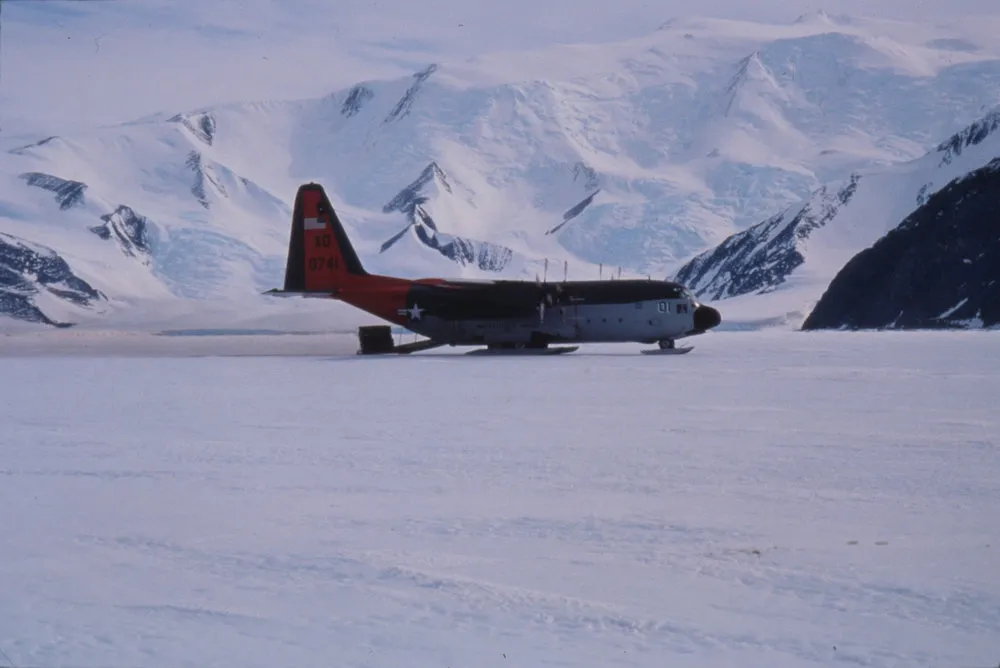 LC-130 on sea ice