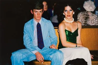 Diana Adams and Perry at Miss NZ Drag Queen Ball Auckland, 1975