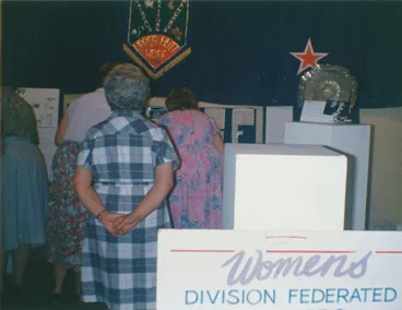 Image: Women's Division of Federated Farmers Upper Hutt; Suffrage Display; 1993