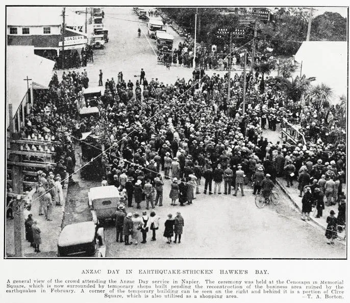 Anzac day in earthquake-stricken Hawke's Bay