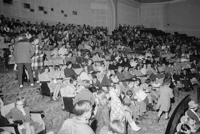 Audience in the Majestic Theatre, Wellington