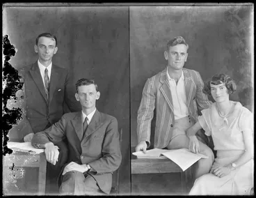 Image: Members of the Pegler family, and Leslie Stephen-Smith