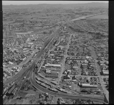 Image: Frankton, Hamilton, featuring railway yards