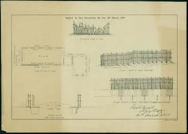 Image: Sketch Of Pah, Destroyed On The 18th March, 1860.