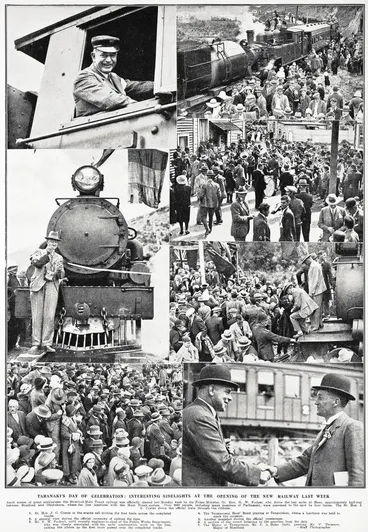 Image: Taranaki's day of celebration: interesting sidelights at the opening of the new railway last week