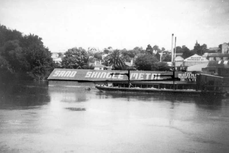 Waikato River in flood