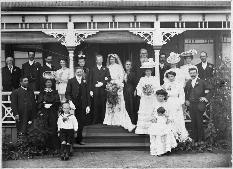 Wedding Portrait of Dillicar and Waterhouse