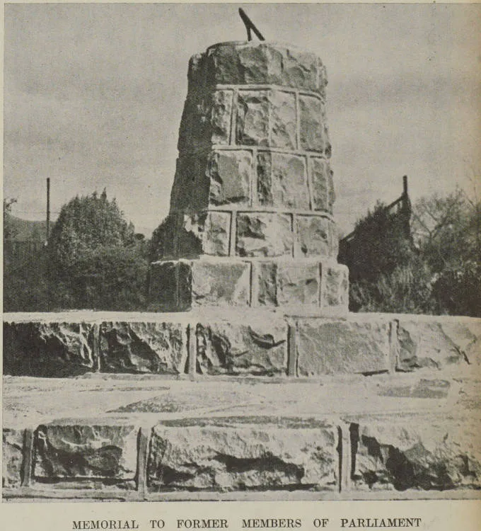 Memorial to former Members of Parliaments