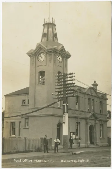 Image: Postcard, Post Office, Wairoa