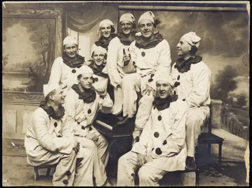 Image: New Zealand Army's entertainment troop, the Digger Pierrots