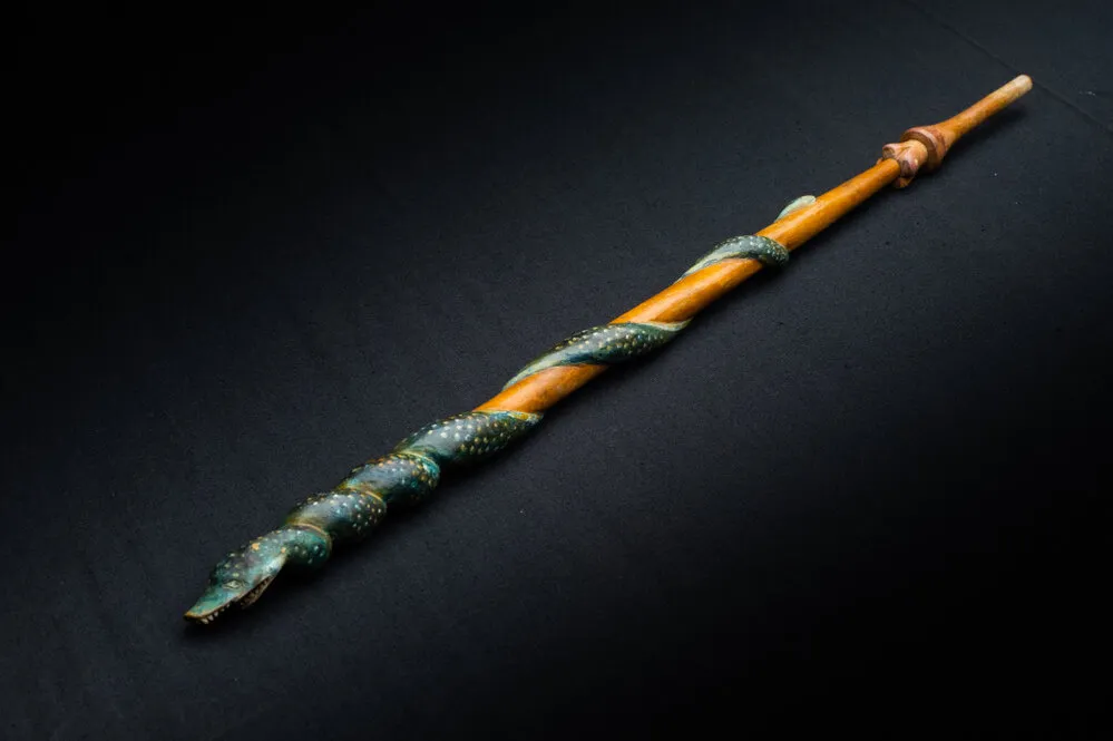 Carved Snake Stick
