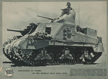 Image: Poster, 'Thousands of Tanks in the Middle East War Zone'