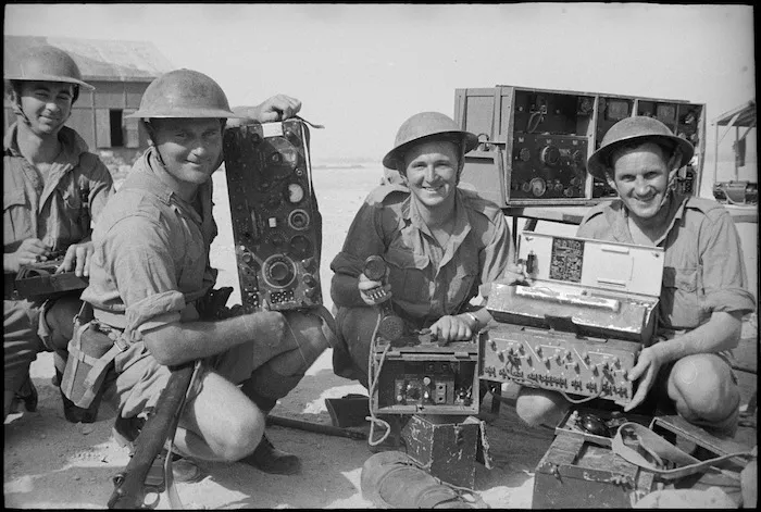 Divisional Signals with equipment brought out from Greece